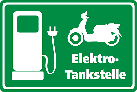 Tankstelle-Elektro-Roller Elektro-Auto Verleih